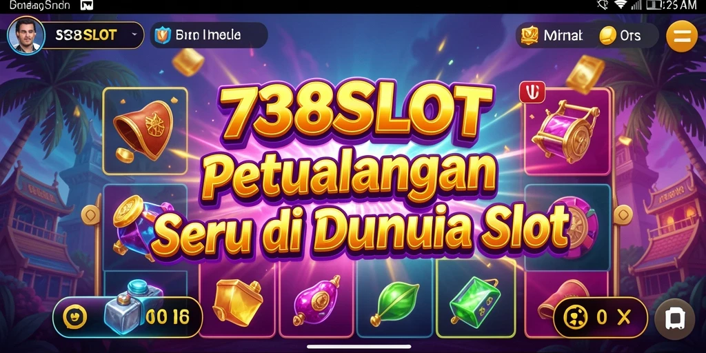 Tangkapan layar gameplay seru 738SLOT yang menunjukkan aksi petualangan.