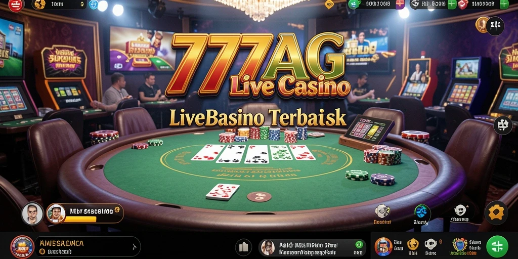Gameplay Live Casino yang mendebarkan di aplikasi 777AG.