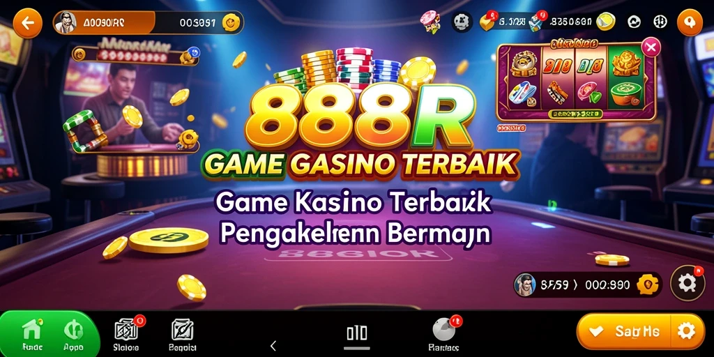 Tampilan gameplay yang menarik dan dinamis di 888R.