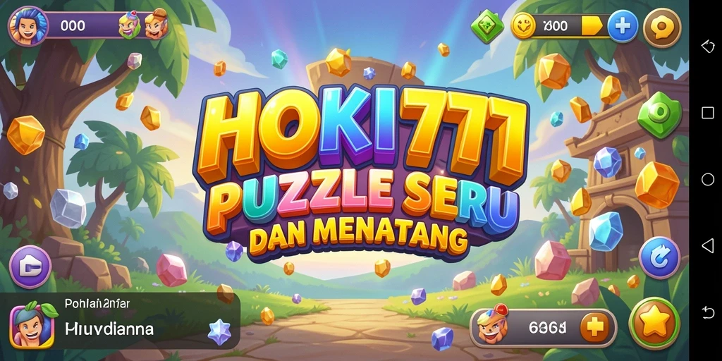 Screenshot gameplay HOKI777 yang menunjukkan tantangan puzzle.