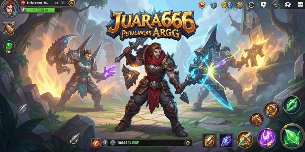Tampilan gameplay JUARA666 menampilkan pertempuran seru dan grafis menarik.
