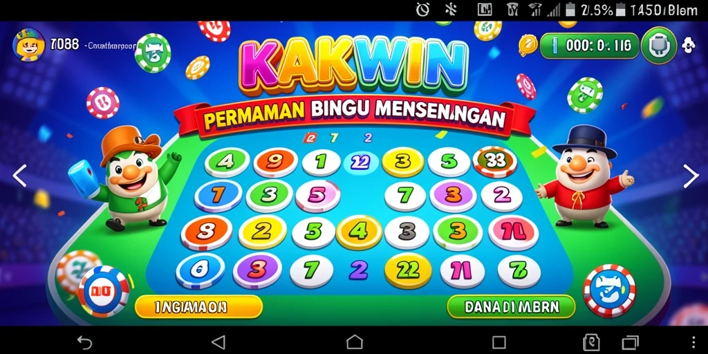 Tampilan menarik dari gameplay Bingo di KAKWIN.