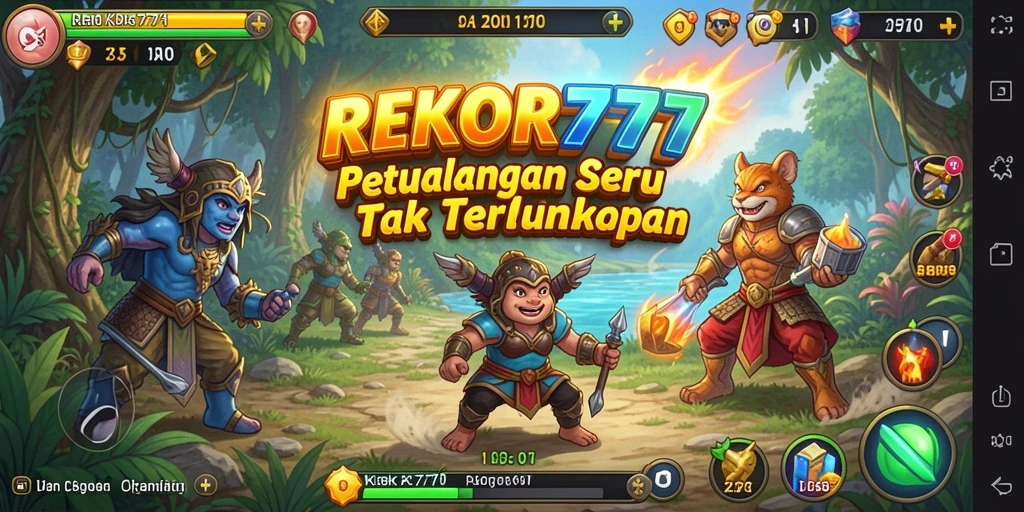 Tampilan menarik gameplay petualangan di REKOR777.