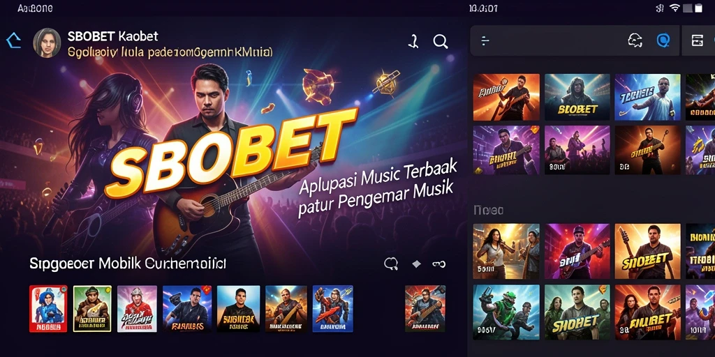 Screenshot game SBOBET yang menunjukkan fitur gameplay musik interaktif.